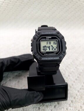 Casio Black Digital Illuminator Resin Watch